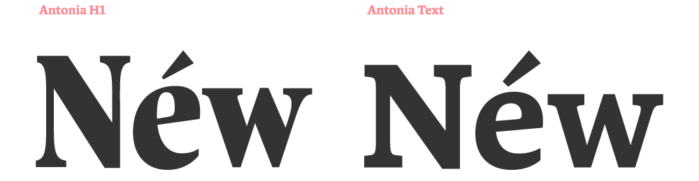 Example font Antonia #9